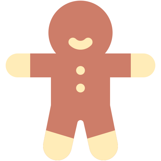 Gingerbread Generic color fill icon
