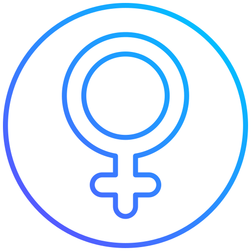symbol żeński Generic gradient outline ikona