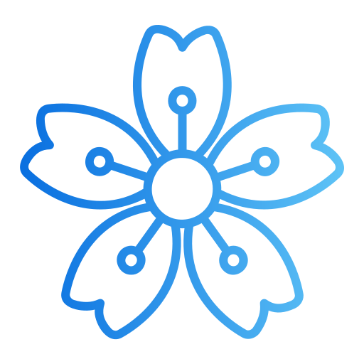 kwiat wiśni Generic gradient outline ikona