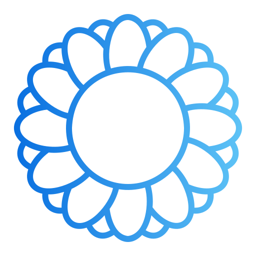 Sunflower Generic gradient outline icon