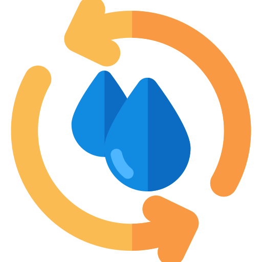 Water recycle Generic color fill icon