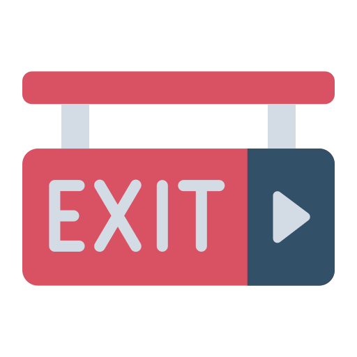 Exit Generic color fill icon
