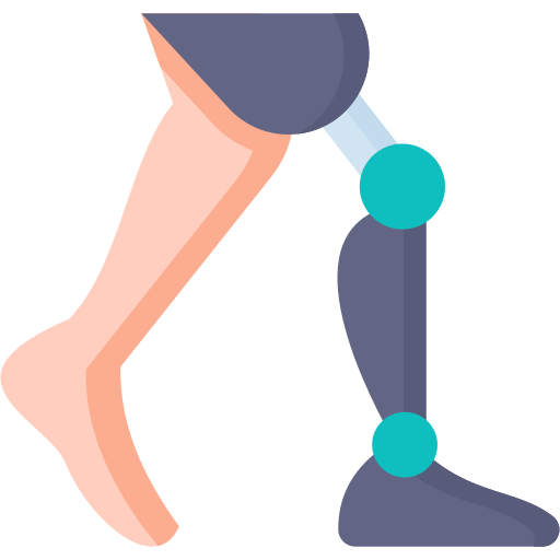 bioniczna noga Generic color fill ikona