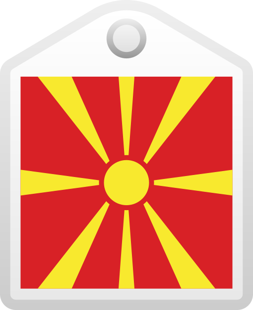 macedonia del norte Generic gradient fill icono