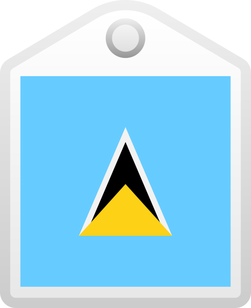 Saint lucia Generic gradient fill icon