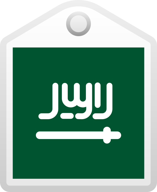 サウジアラビア Generic gradient fill icon