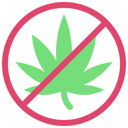 No cannabis Generic color fill icon
