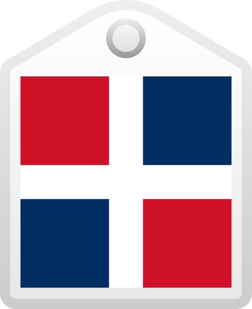 dominicaanse republiek Generic gradient fill icoon