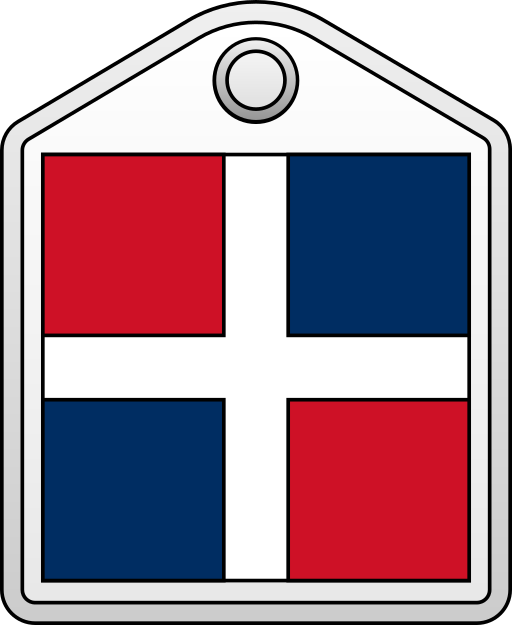 dominicaanse republiek Generic gradient lineal-color icoon
