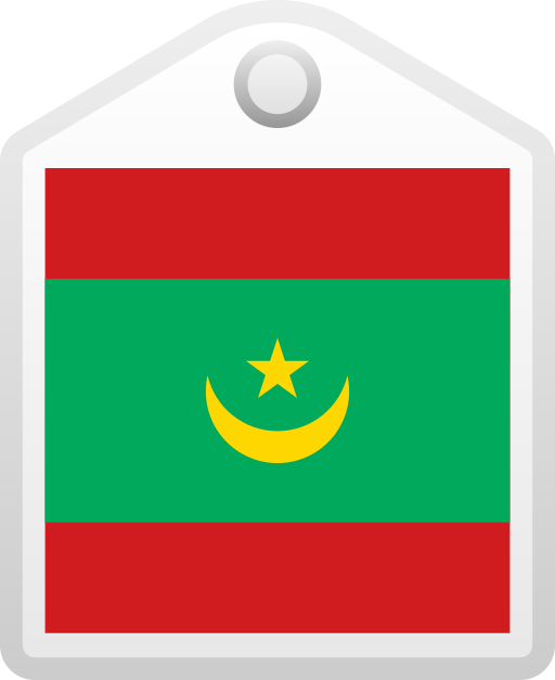 la mauritania Generic gradient fill icona