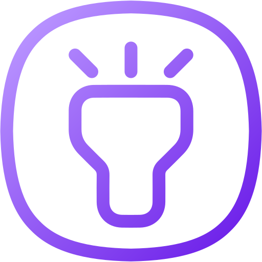 Flashlight Generic gradient outline icon