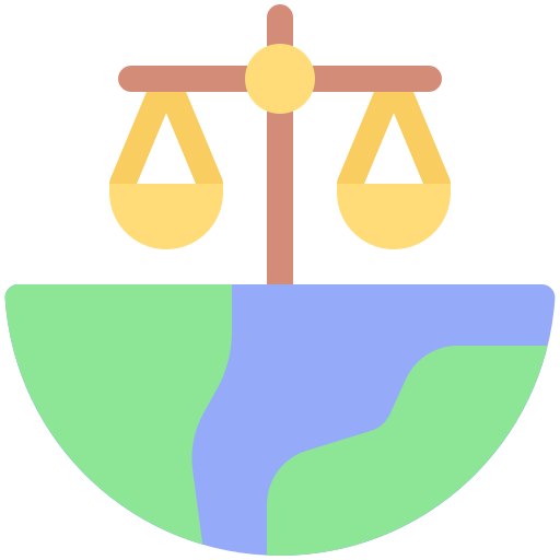 prawo globalne Generic color fill ikona