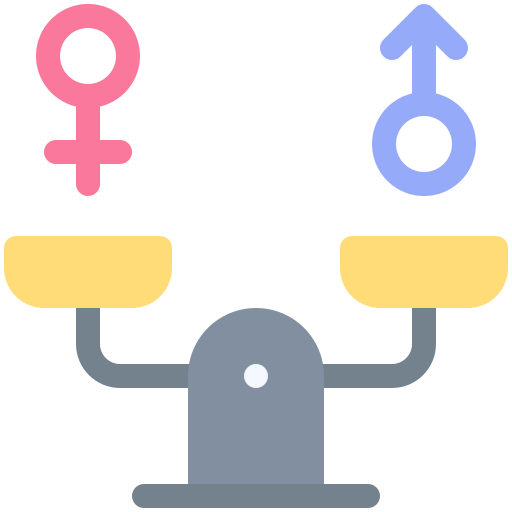 Gender equality Generic color fill icon