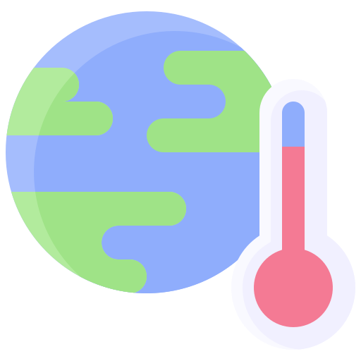 riscaldamento globale Generic color fill icona
