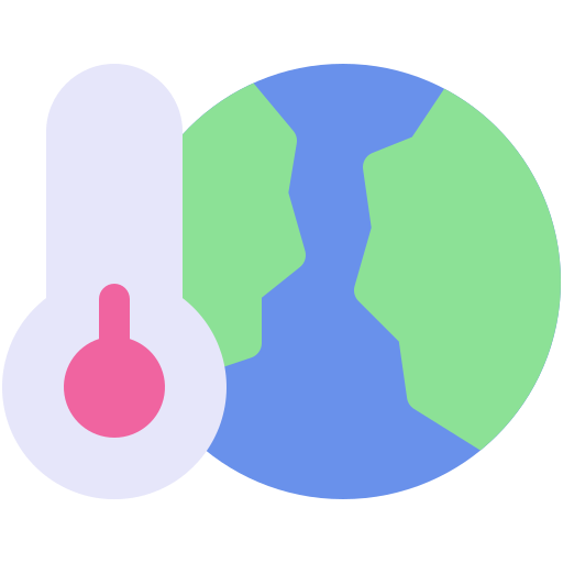 mondiale temperatuur Generic color fill icoon
