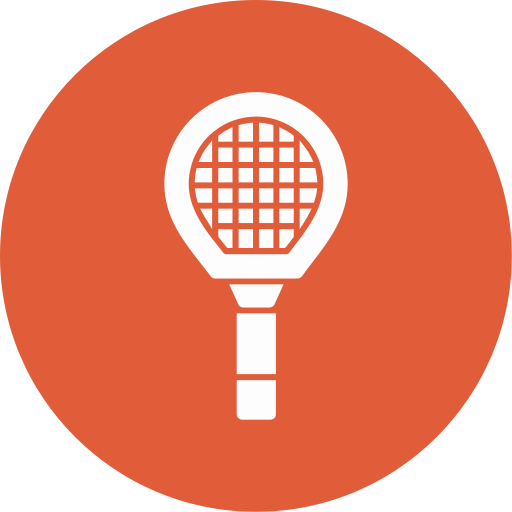 raquette de badminton Generic color fill Icône