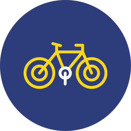 Bicycle Generic color fill icon