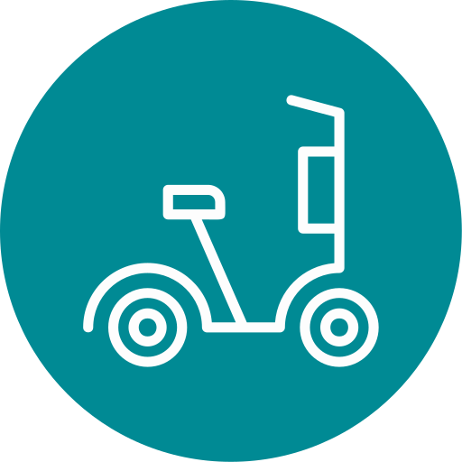 Scooter Generic color fill icon