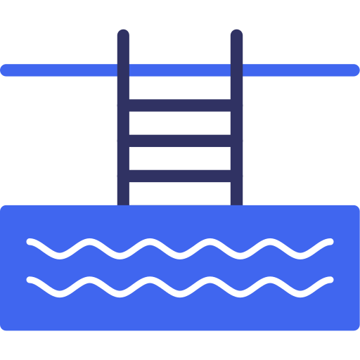 Swimming pool Generic color fill icon