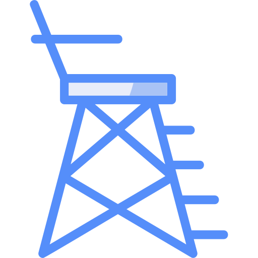 chaise de sauveteur Generic color lineal-color Icône