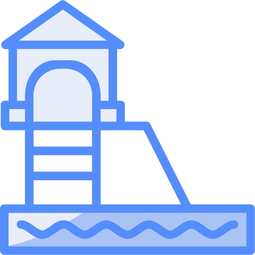 Water slide Generic color lineal-color icon