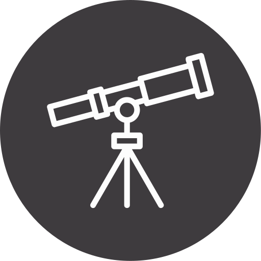 Телескоп Generic color fill иконка