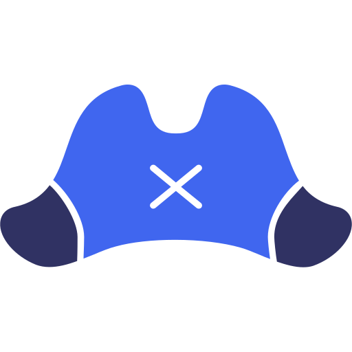 海賊の帽子 Generic color fill icon