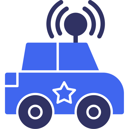 auto della polizia Generic color fill icona