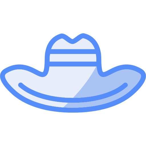 Ковбойская шляпа Generic color lineal-color иконка