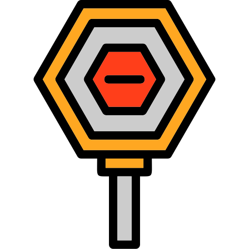 segnale di stop Generic color lineal-color icona