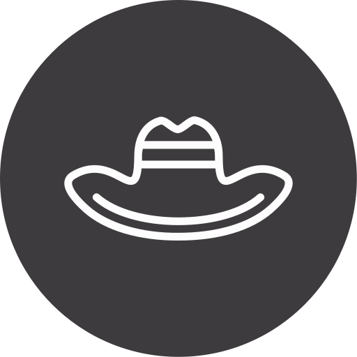 kowbojski kapelusz Generic color fill ikona
