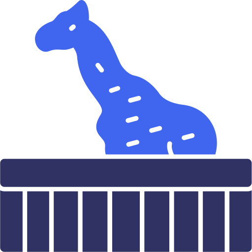 jirafa Generic color fill icono