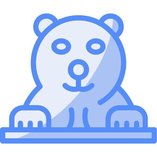 Полярный медведь Generic color lineal-color иконка