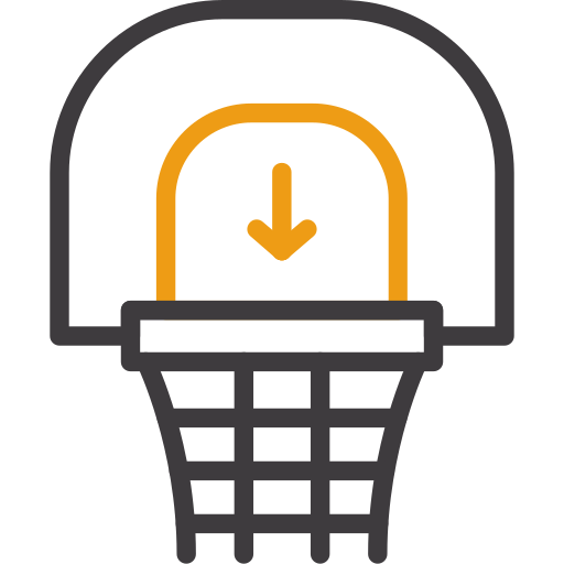 cesta de basquete Generic color outline Ícone