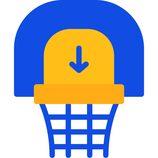 obręcz do koszykówki Generic color fill ikona