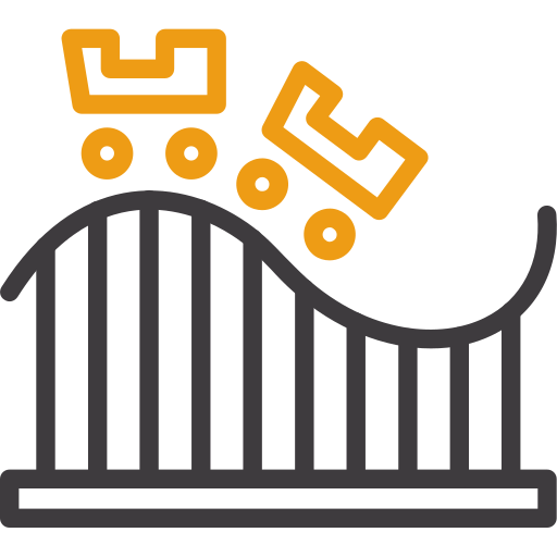 Roller coaster Generic color outline icon