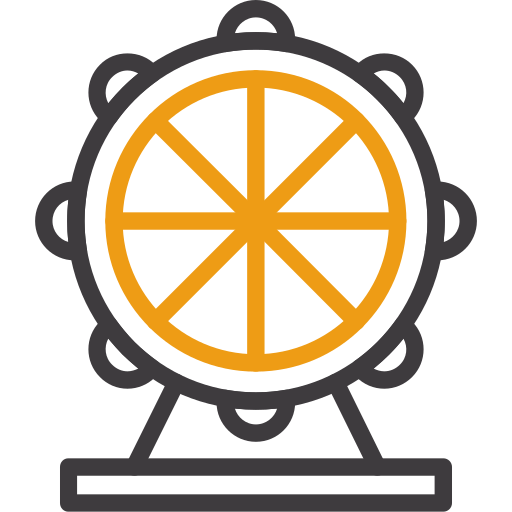rueda de la fortuna Generic color outline icono