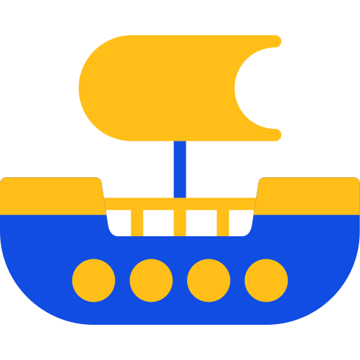 nave pirata Generic color fill icona
