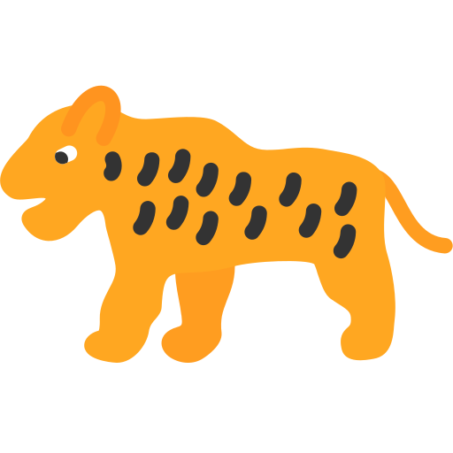 tigre Generic color fill icona