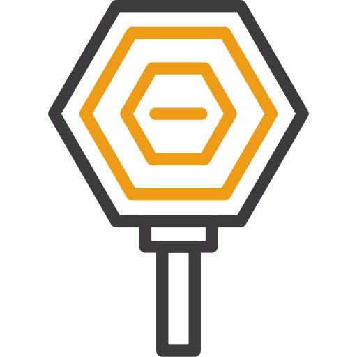 señal de stop Generic color outline icono