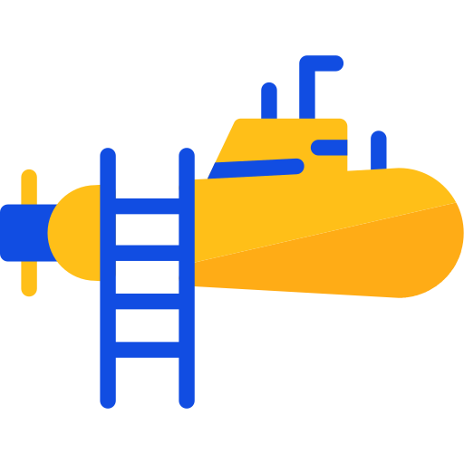 Submarine Generic color fill icon