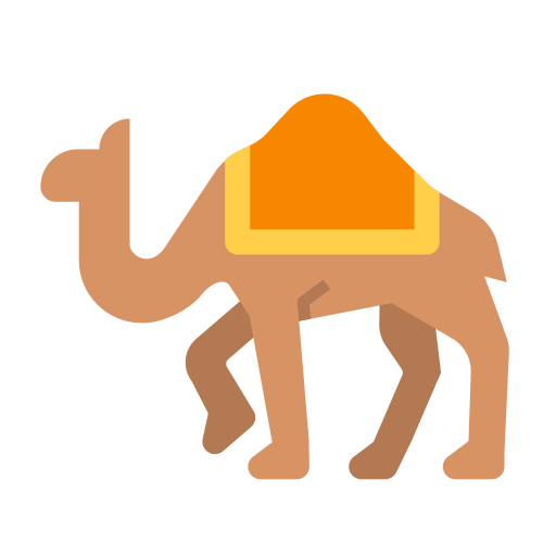 Верблюд Generic color fill иконка