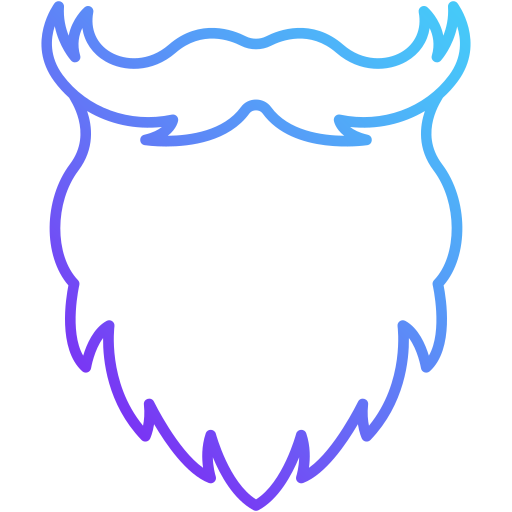 Beard Generic gradient outline icon