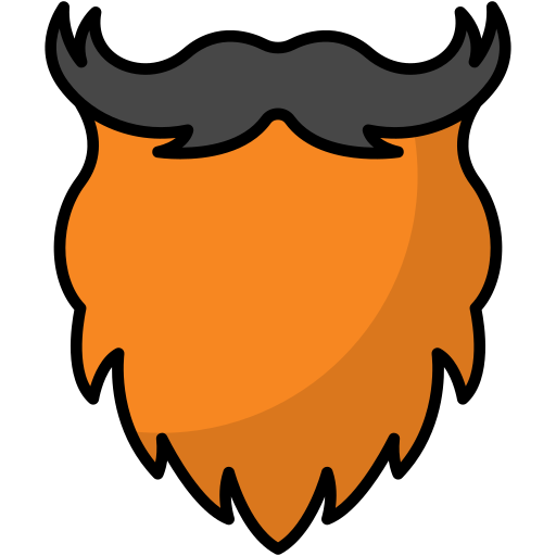 Beard Generic color outline icon