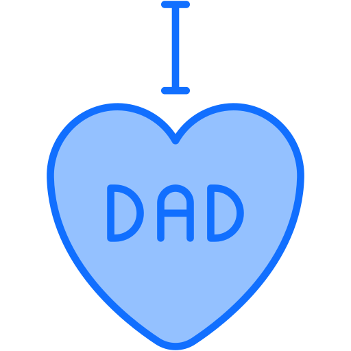 I love dad Generic color lineal-color icon