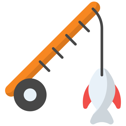canna da pesca Generic color fill icona