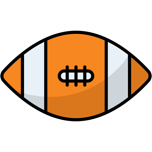 Американский футбол Generic color outline иконка