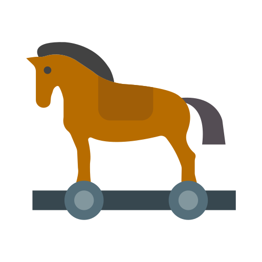 koń trojański Generic color fill ikona