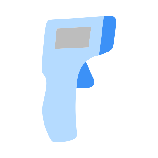 thermometer-pistool Generic color fill icoon