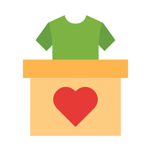 Clothes donation Generic color fill icon